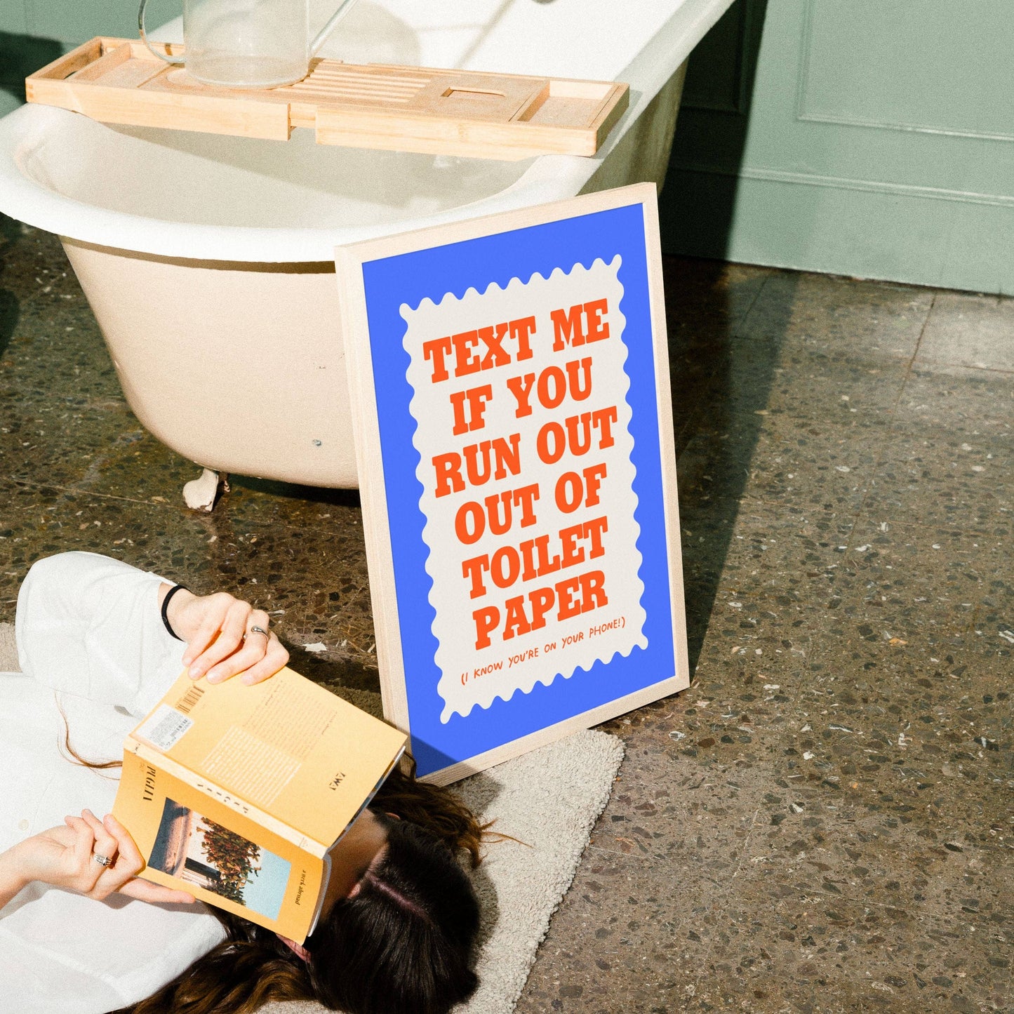 Text If You Run Out Of Toilet Paper A4 Print