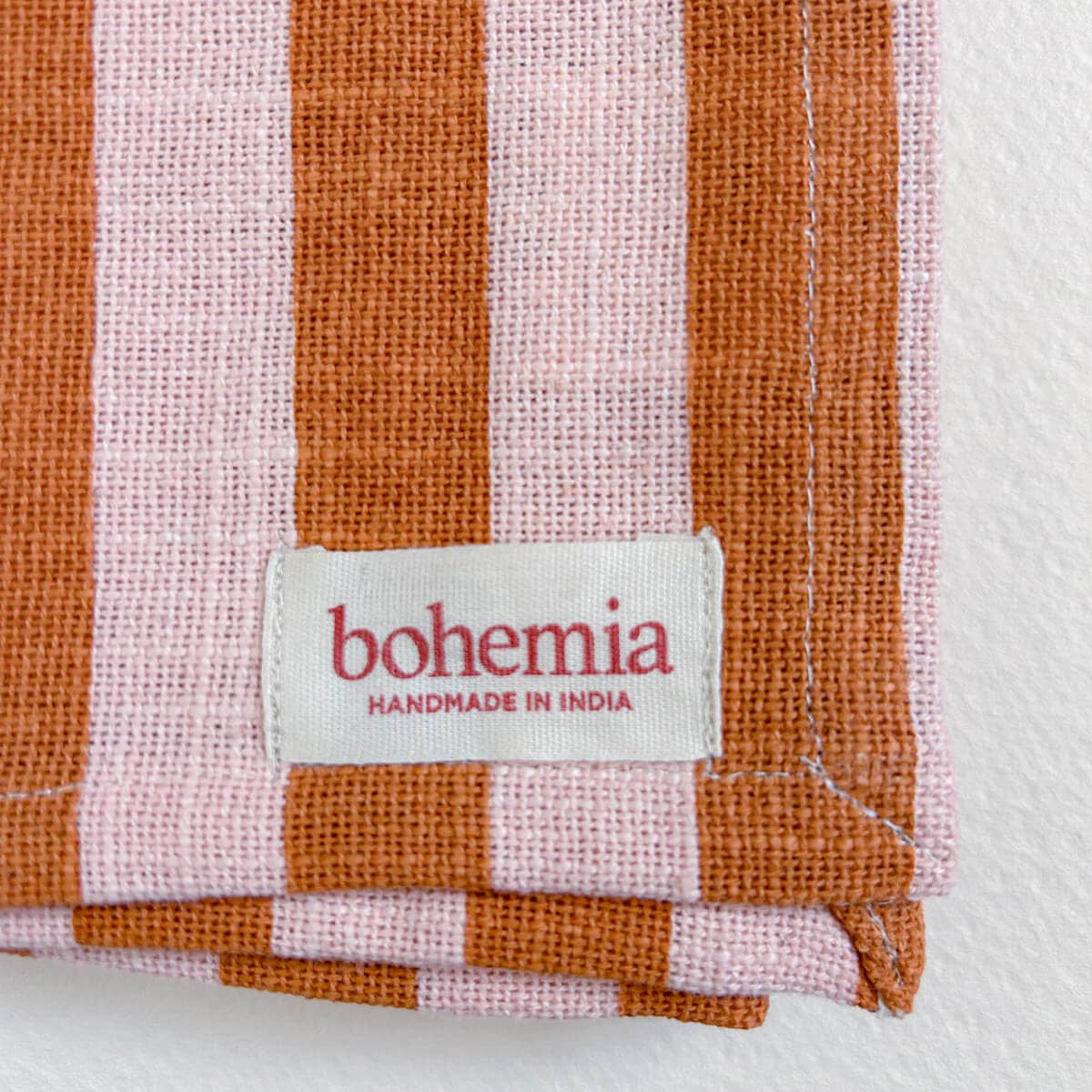 Jaipur Stripe Tea Towel, Pink City