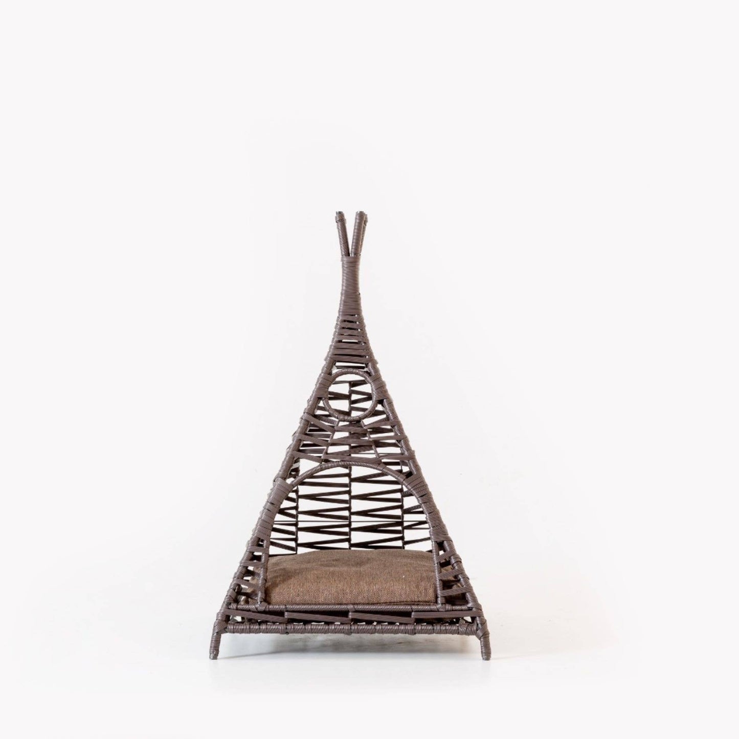 Rattan Tent Shape Pet House