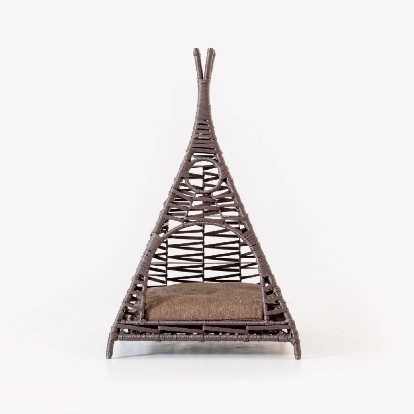 Rattan Tent Shape Pet House