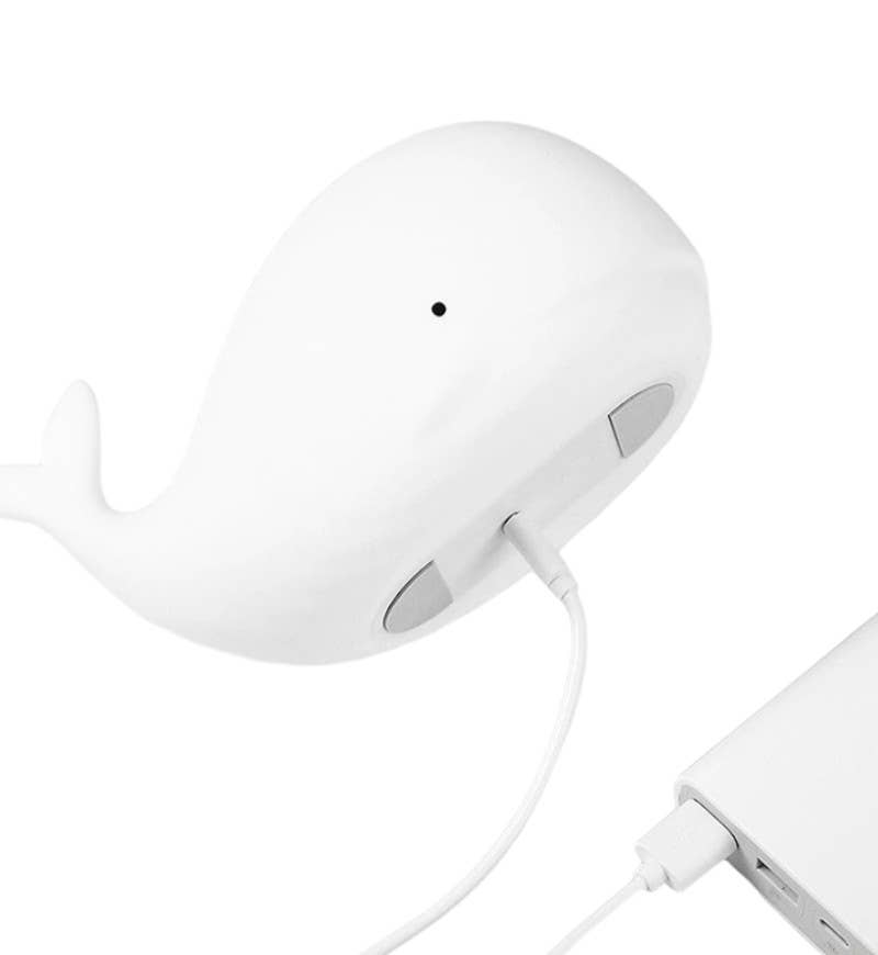 Soft Silicone Whale Night Light (USB Rechargeable)