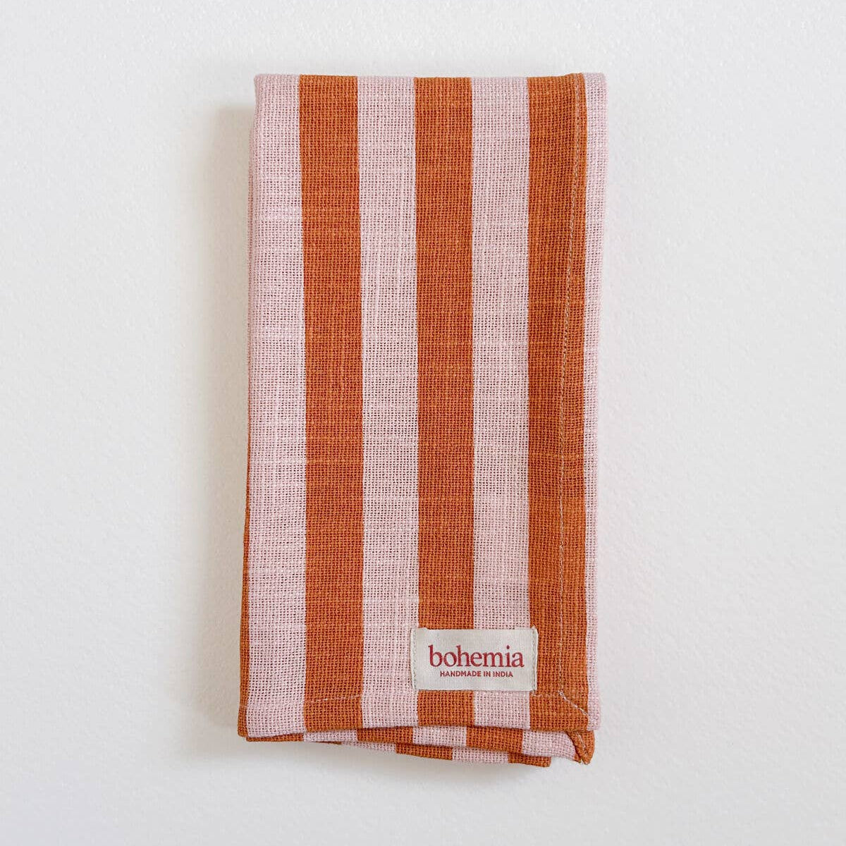 Jaipur Stripe Tea Towel, Pink City