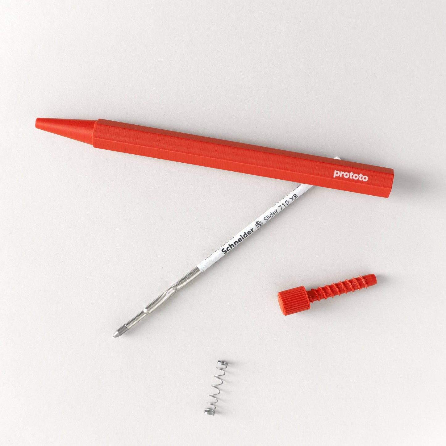 Zero Waste ballpoint pen in red