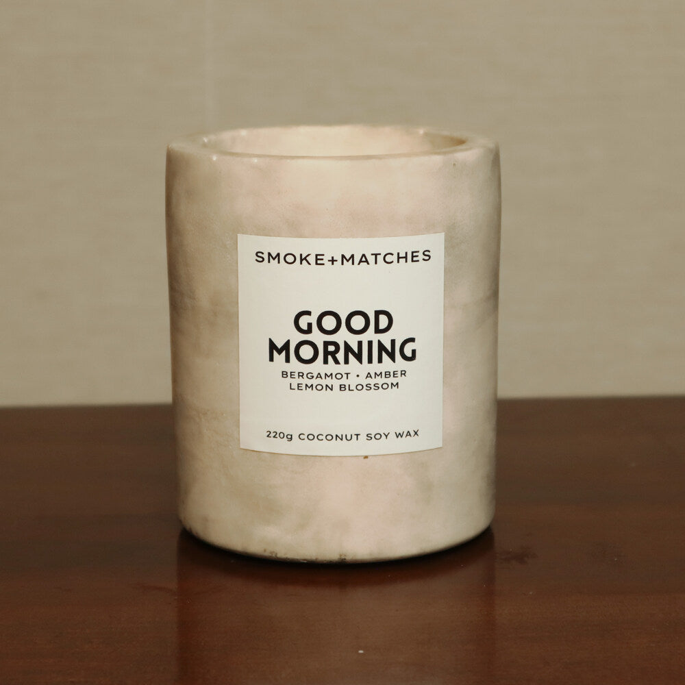Smoke & Matches Good Morning Stone 220g Candle Jar