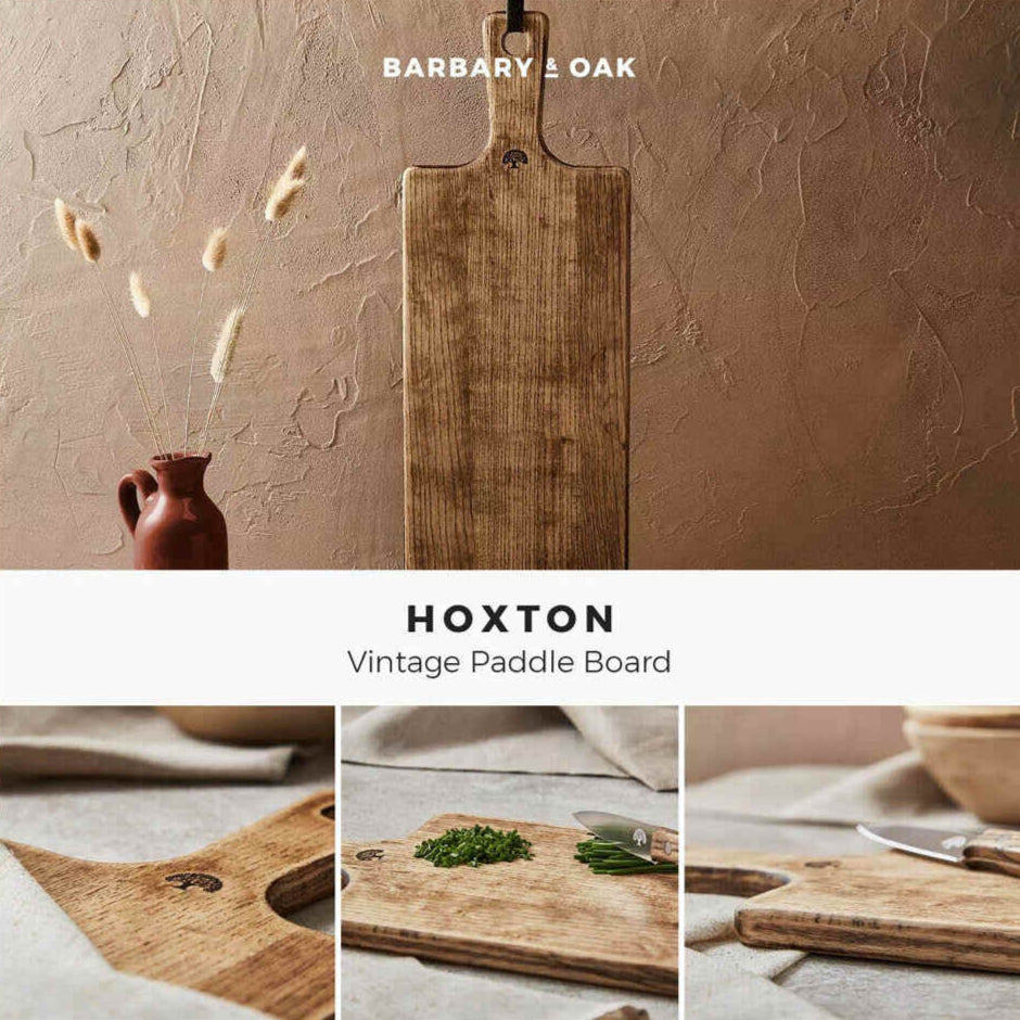 Barbary & Oak Hoxton Vintage Paddle Serving Board Ash Wood