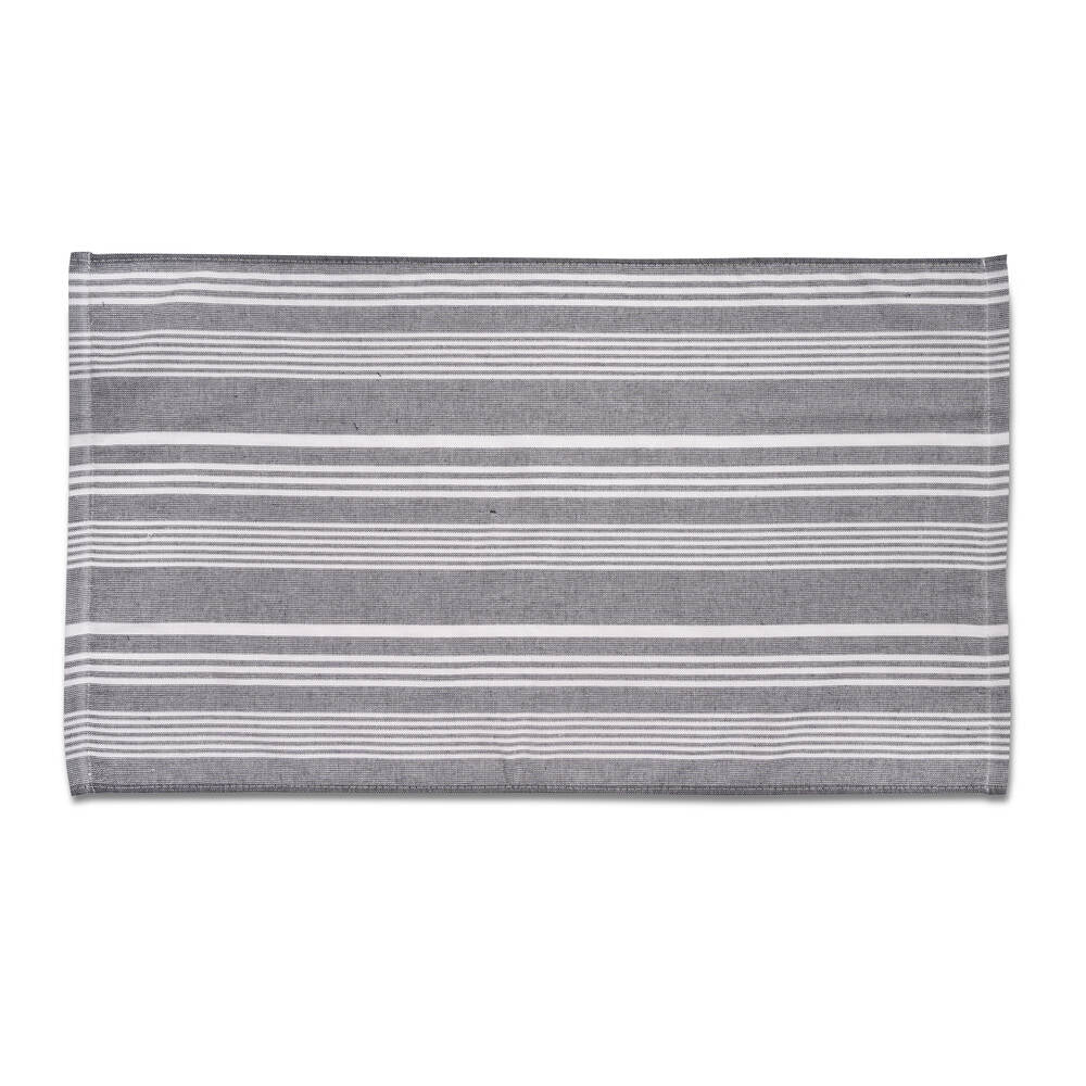 Cuisinart Fouta Tea Towel Grey Stripe 2 Pack