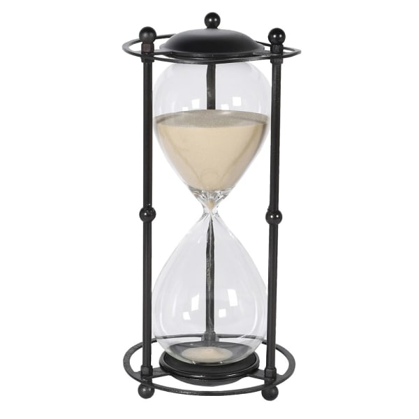 Black Metal Hour Glass