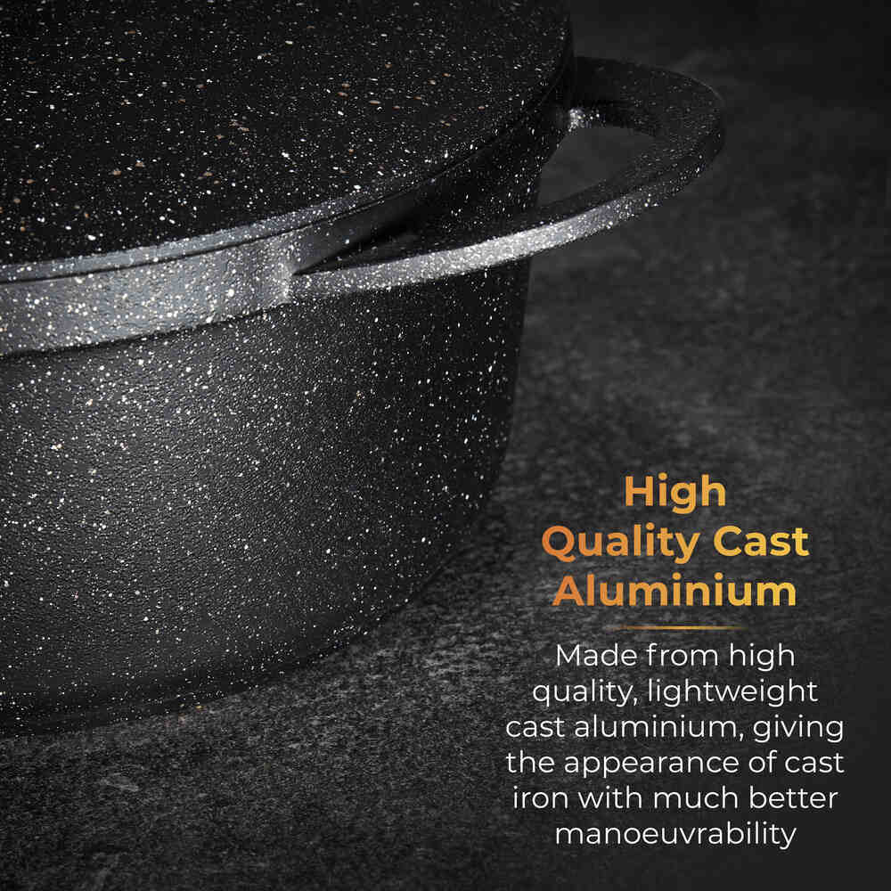 Tower Precision Cast Aluminium 28cm Casserole Pot