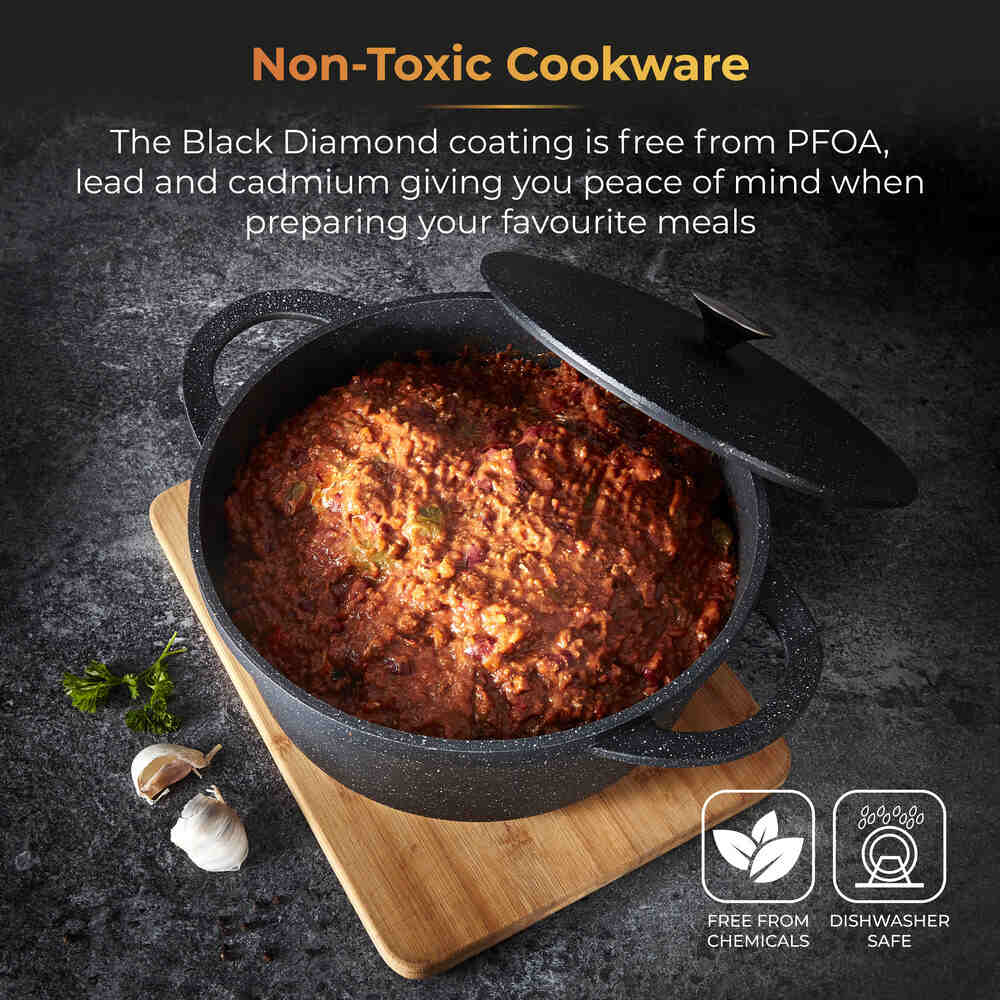 Tower Precision Cast Aluminium 28cm Casserole Pot