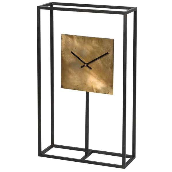 Black Frame Square Clock