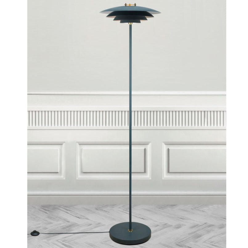 Blue Layered Lamp