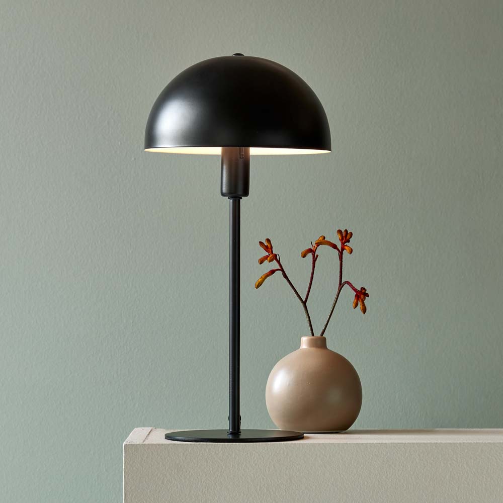 Mushroom Table Lamp - Black
