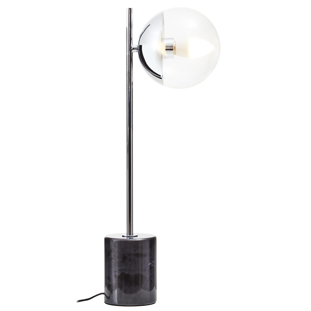 Revive Smaller Silver Finish Metal Table Lamp