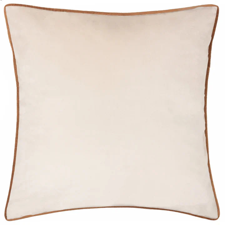 Meridian Velvet Cushion Cover Ecru/Ginger