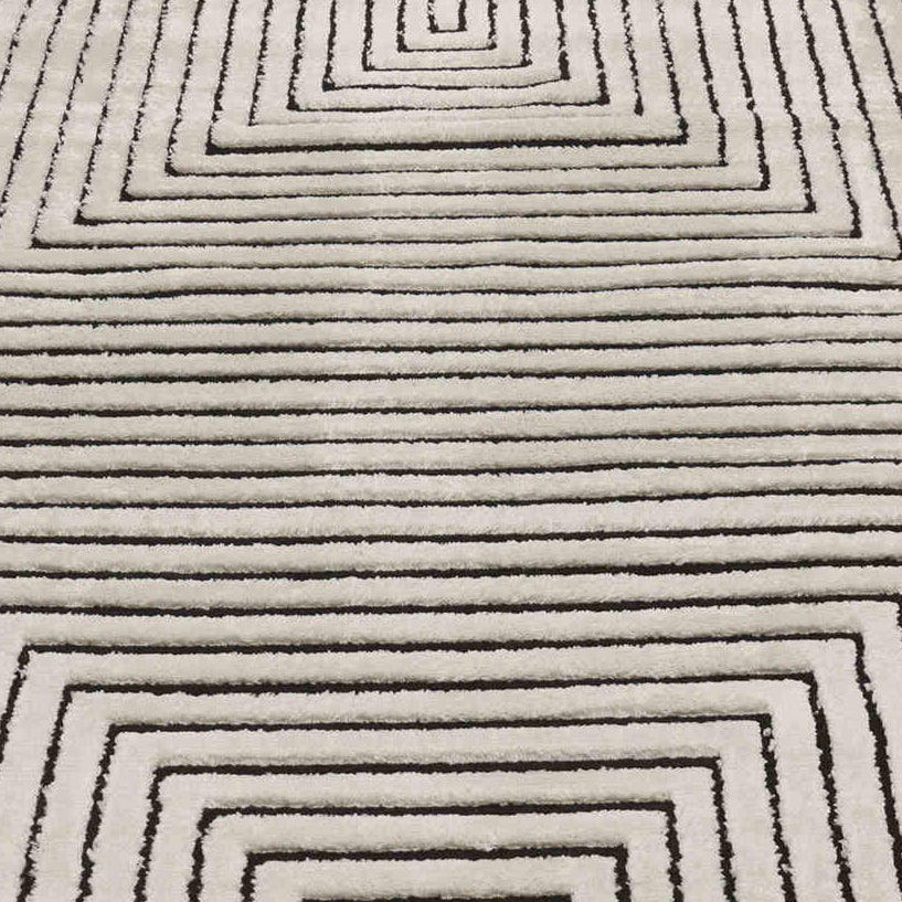 Larache Rug - Cream and Black