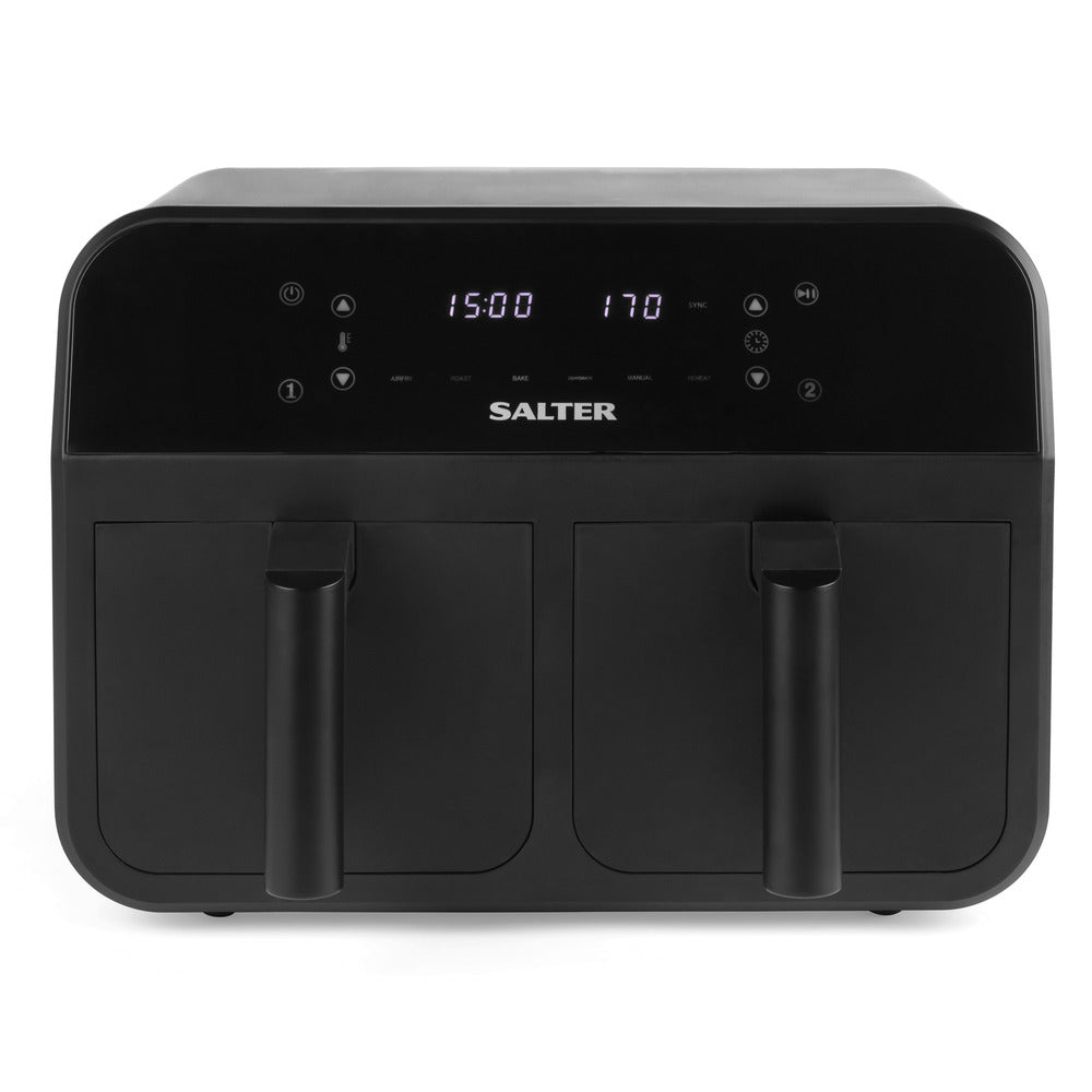 Salter Dual Air Pro Air Fryer - 7.4L Black