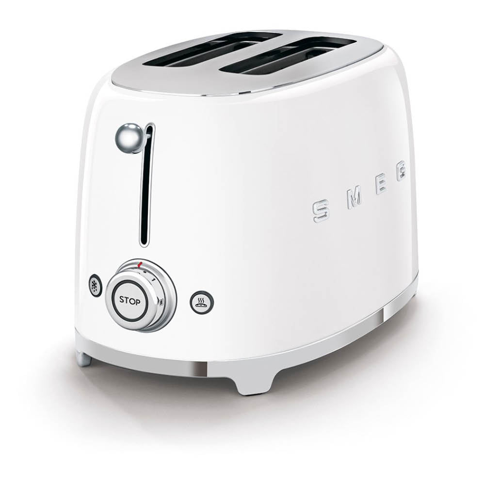 Smeg 2 Slice Toaster - Matte White