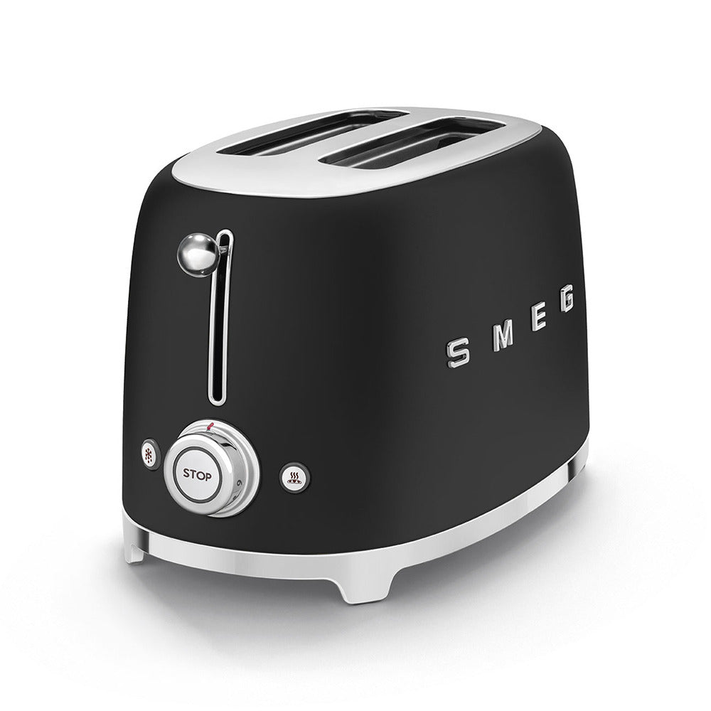 Smeg 2 Slice Toaster - Matte Black