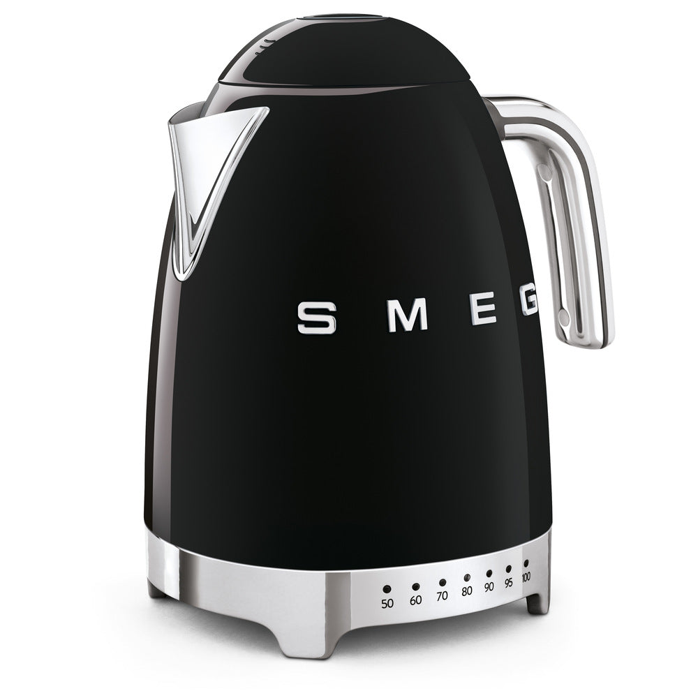 Smeg 1.7L Kettle with Temperature Controls - Black