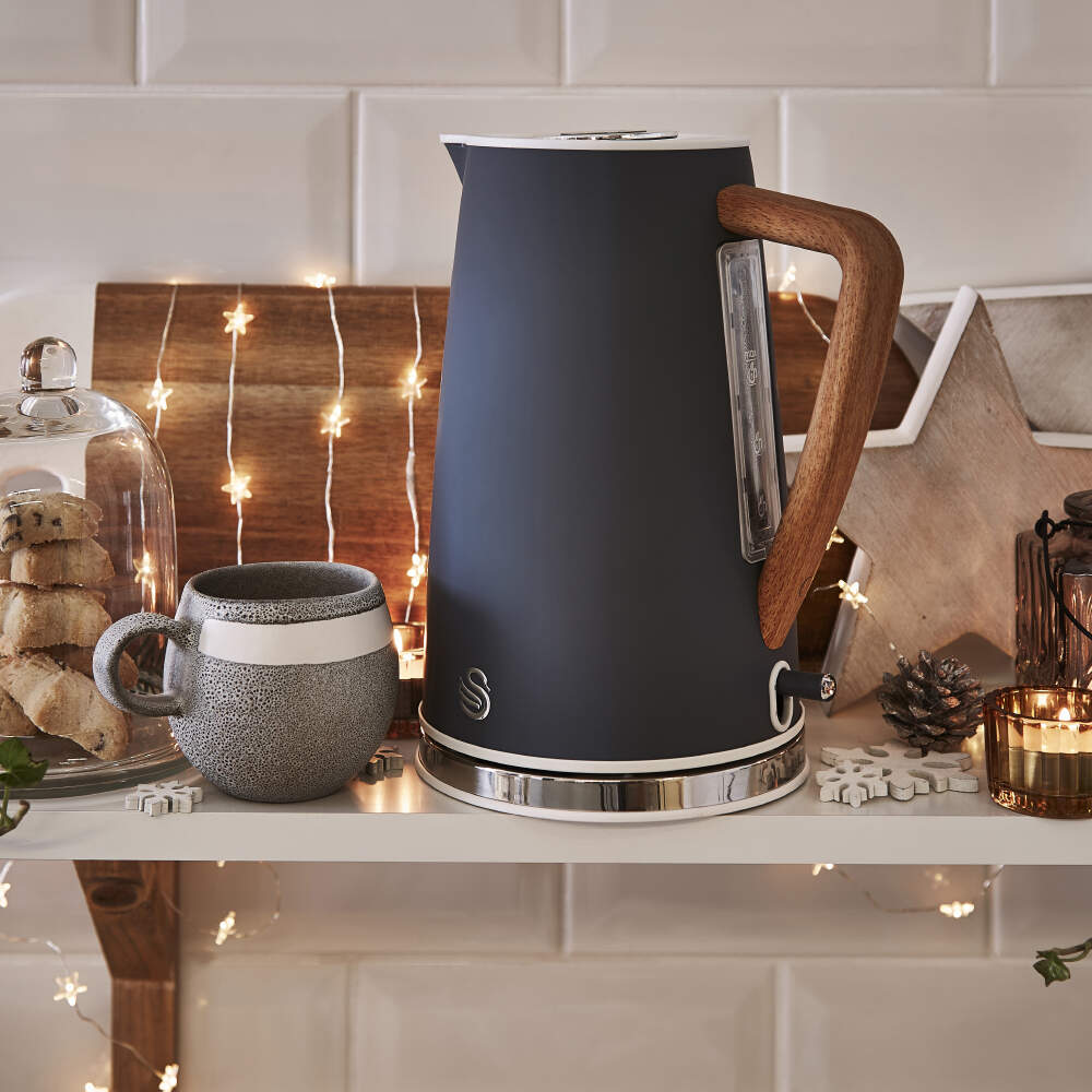 Swan 1.7L Nodic Style Cordless Kettle - Grey