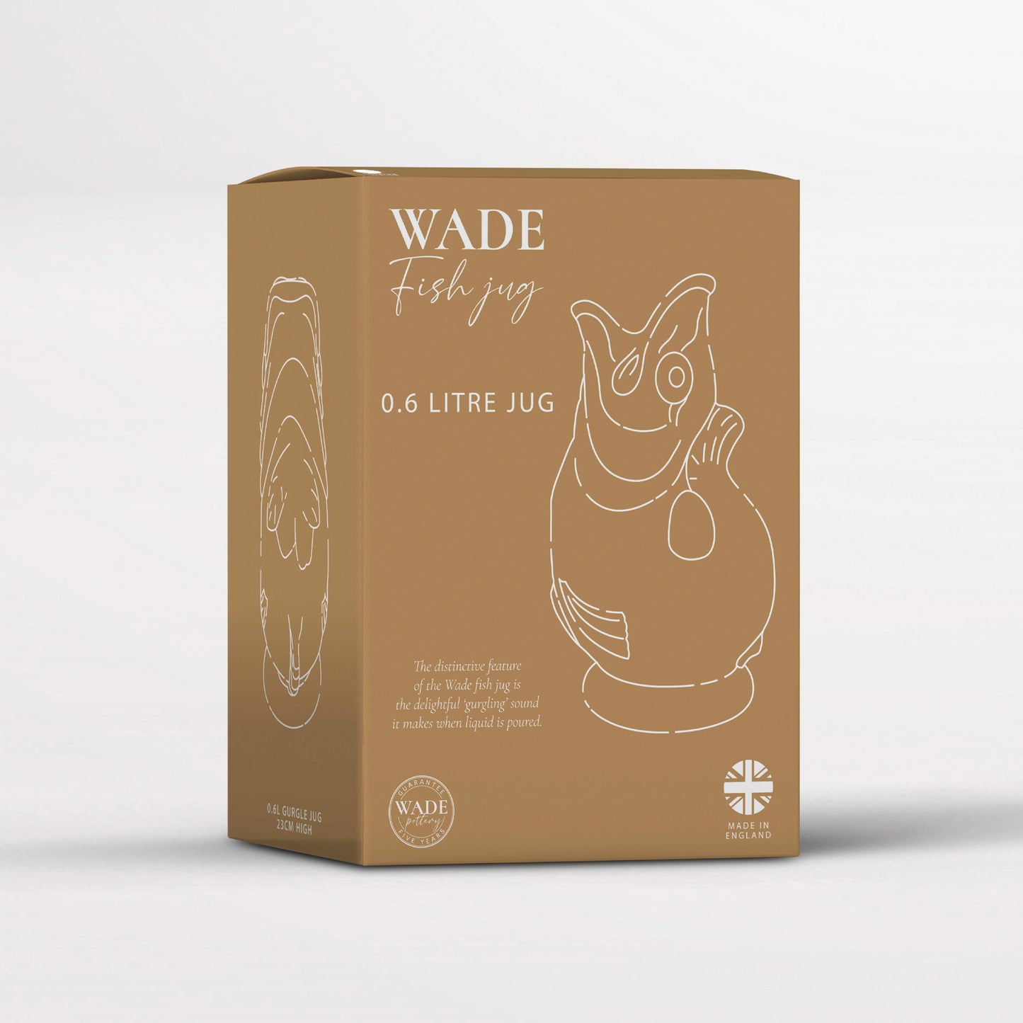 Wade Fish Jug 0.6L White