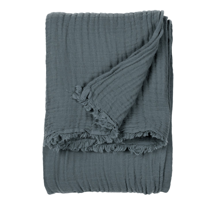 Yard Lark Muslin Cotton Oversized Throw Dusk