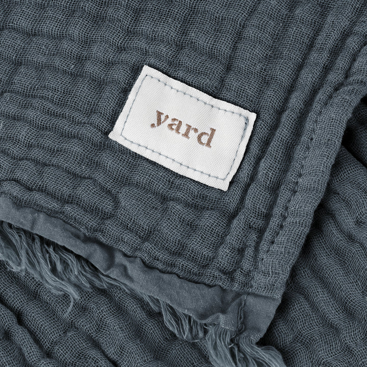 Yard Lark Muslin Cotton Oversized Throw Dusk