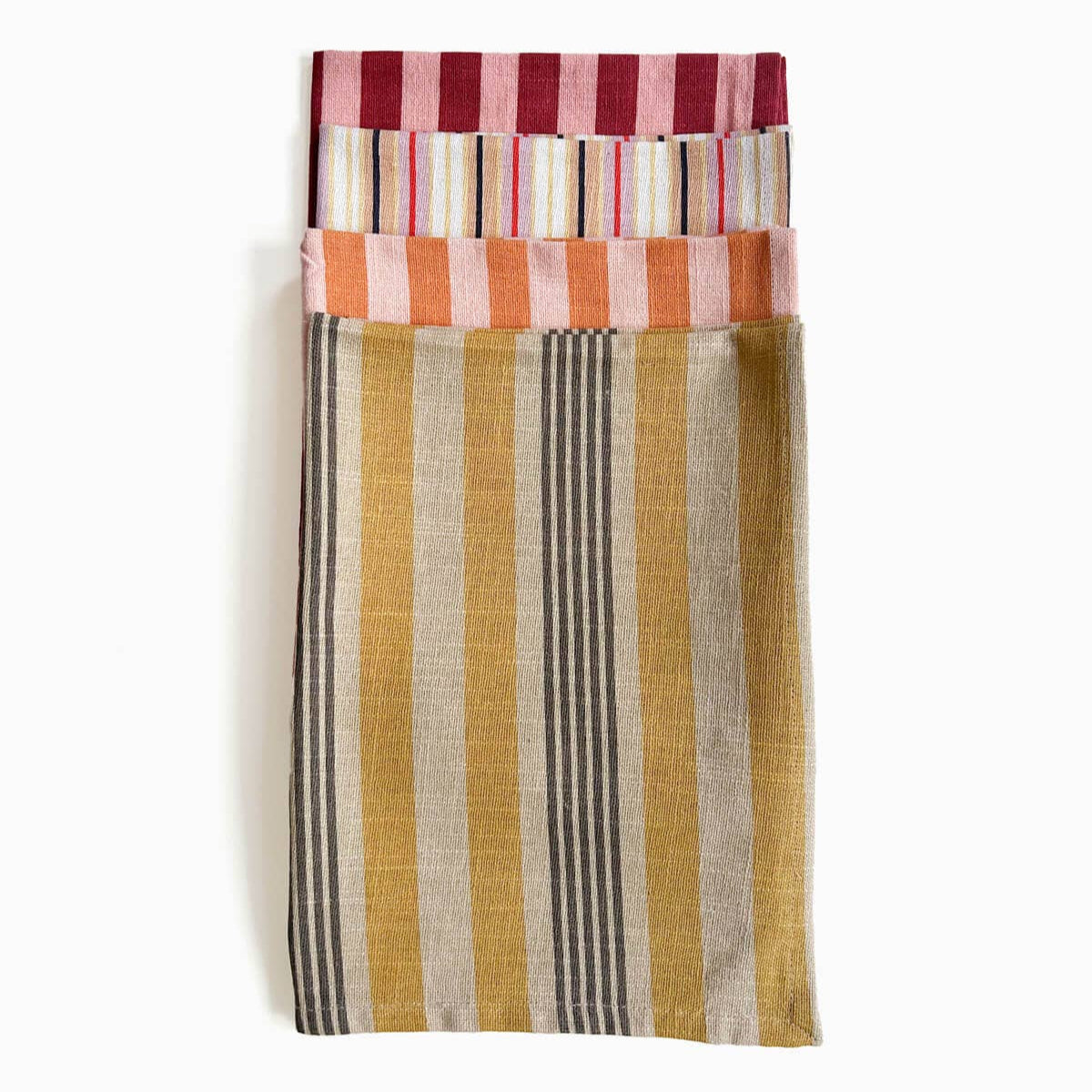 Jaipur Stripe Tea Towel, Pink City