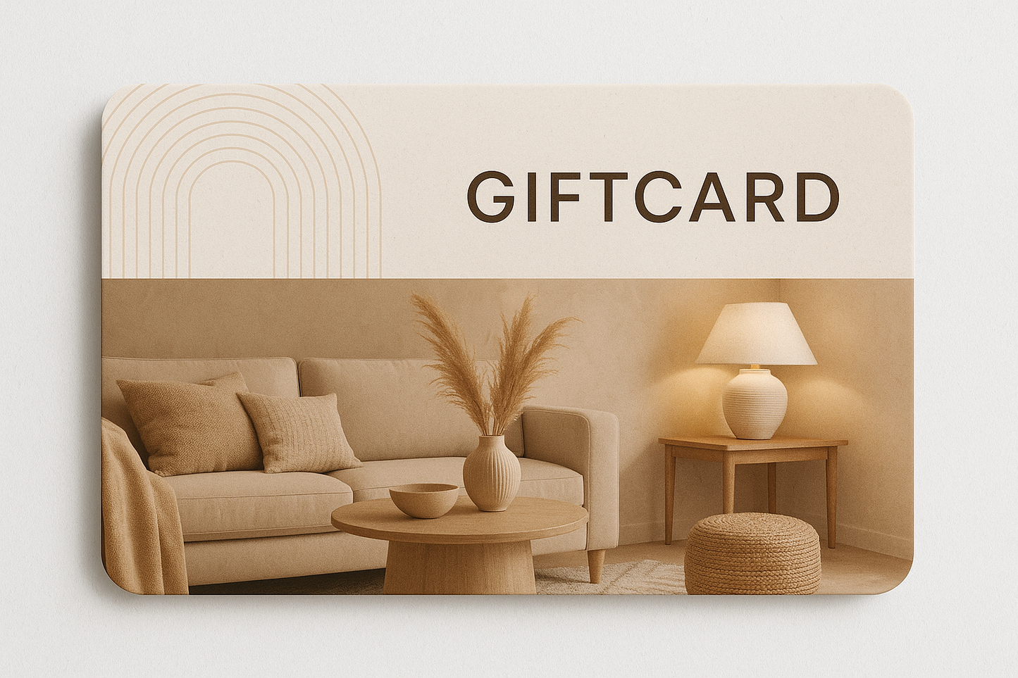 gift card for warm neutral home