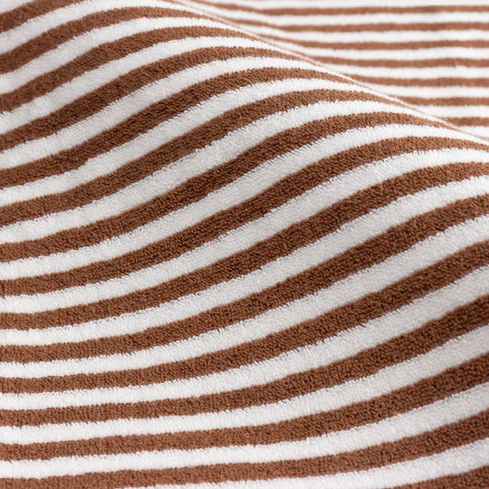 Hebden Striped Cotton Bath Sheet Pecan