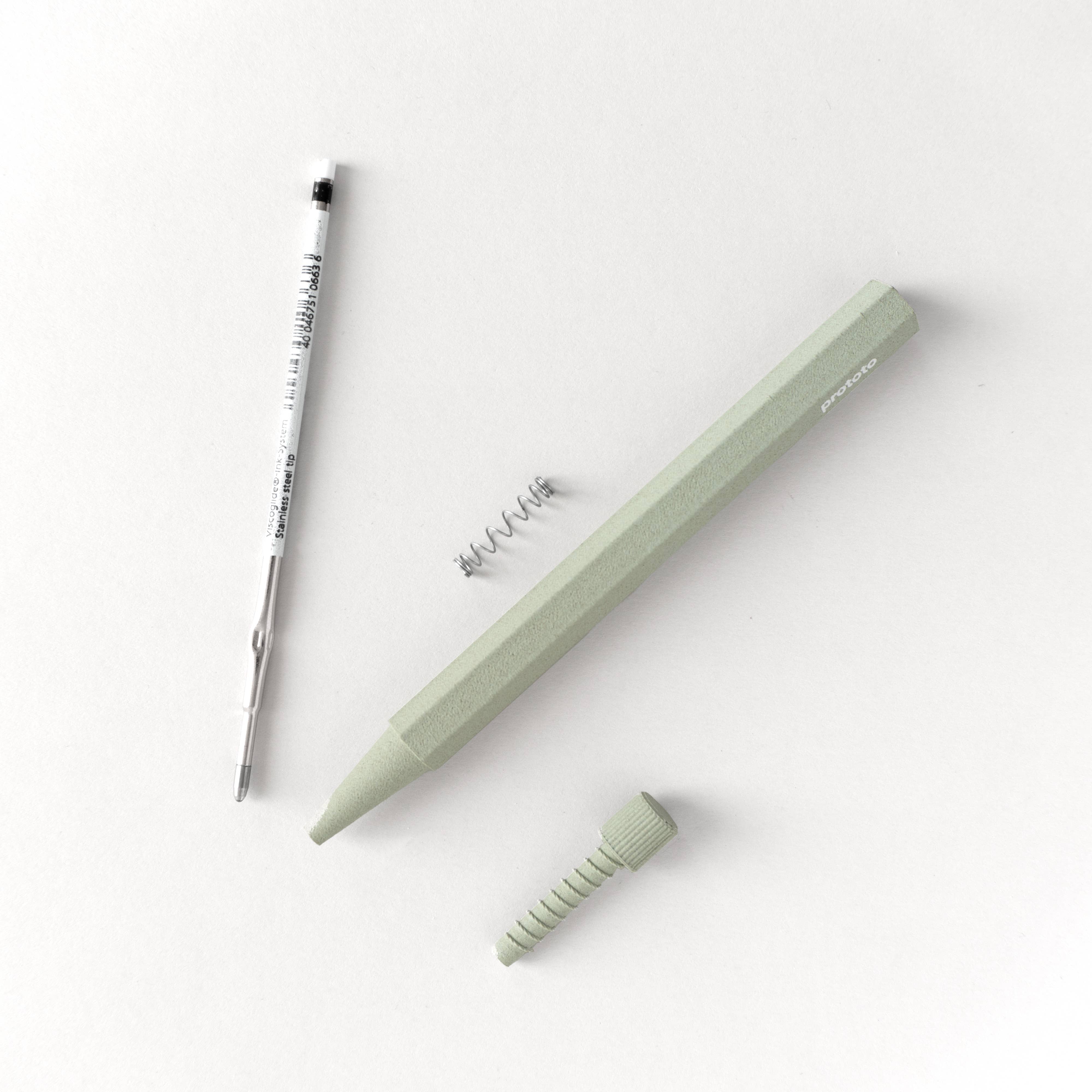 Zero Waste ballpoint pen in sage