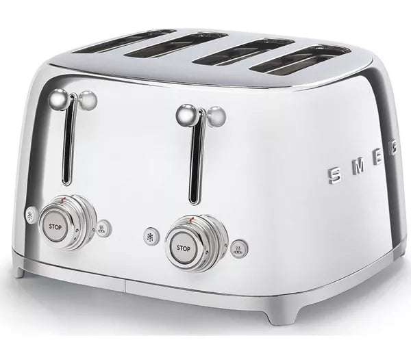 Smeg 2 Slice Toaster Chrome