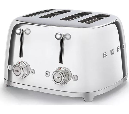 Smeg 2 Slice Toaster Chrome