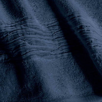Lazy Linen 600gsm Turkish Cotton Towel With Linen Navy