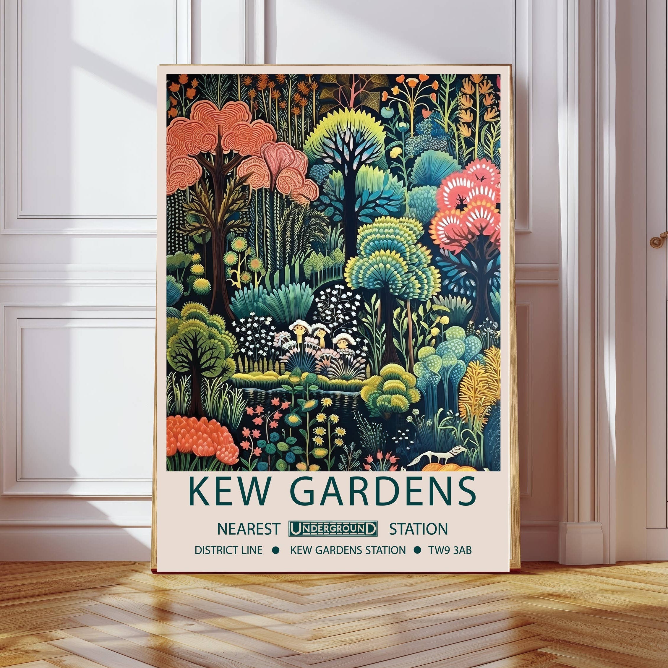 Botanical Kew Garden's Art Print