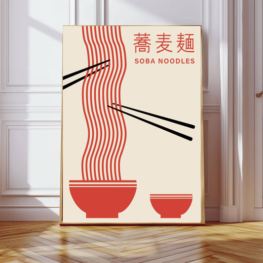 Japanese Noodles Art Print