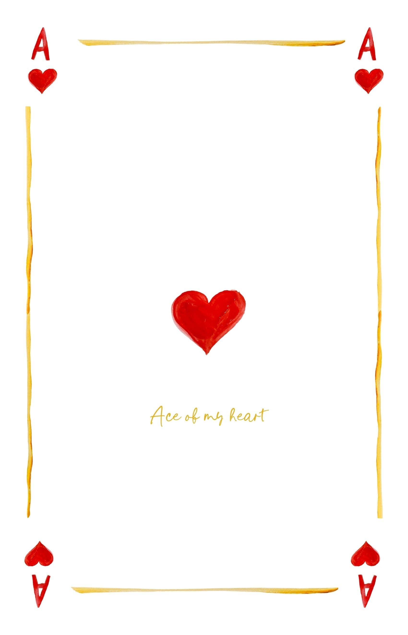 Ace Of My Heart - Linen Teatowel