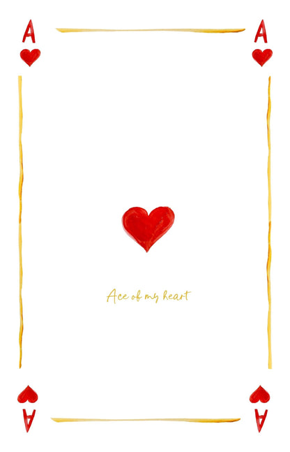 Ace Of My Heart - Linen Teatowel