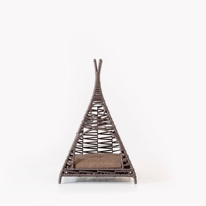 Rattan Tent Shape Pet House