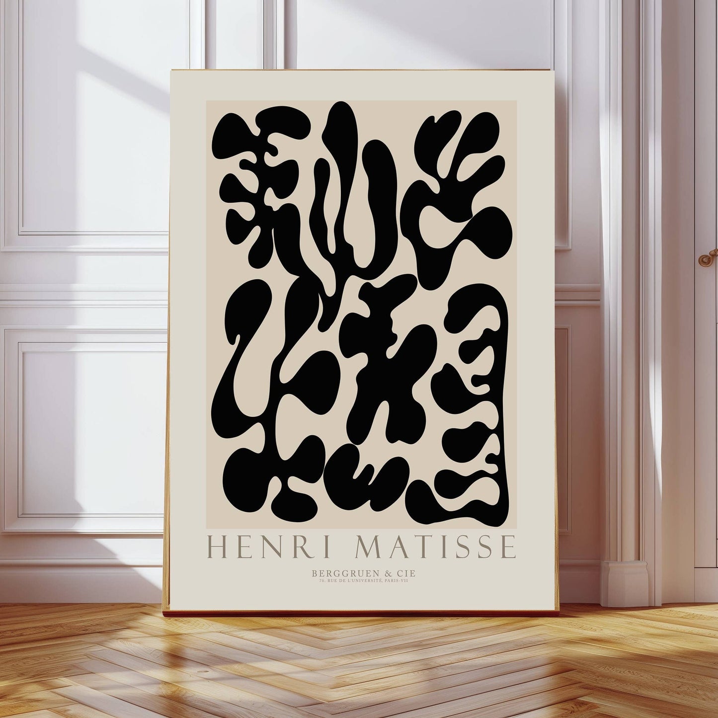 Matisse Black Abstract Vintage Art Print