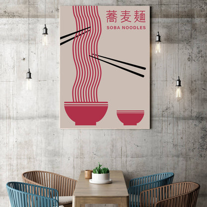 Japanese Noodles Art Print