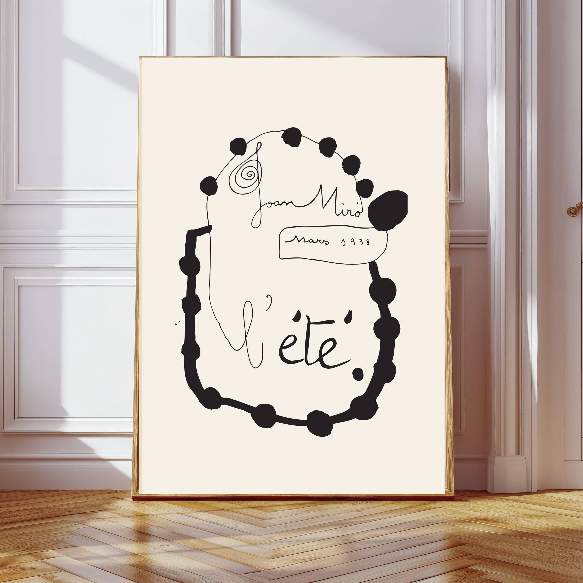 Joan Miro Lete Vintage Art Print