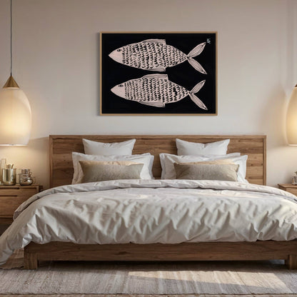 Two Fish Contemporary Art Print A3