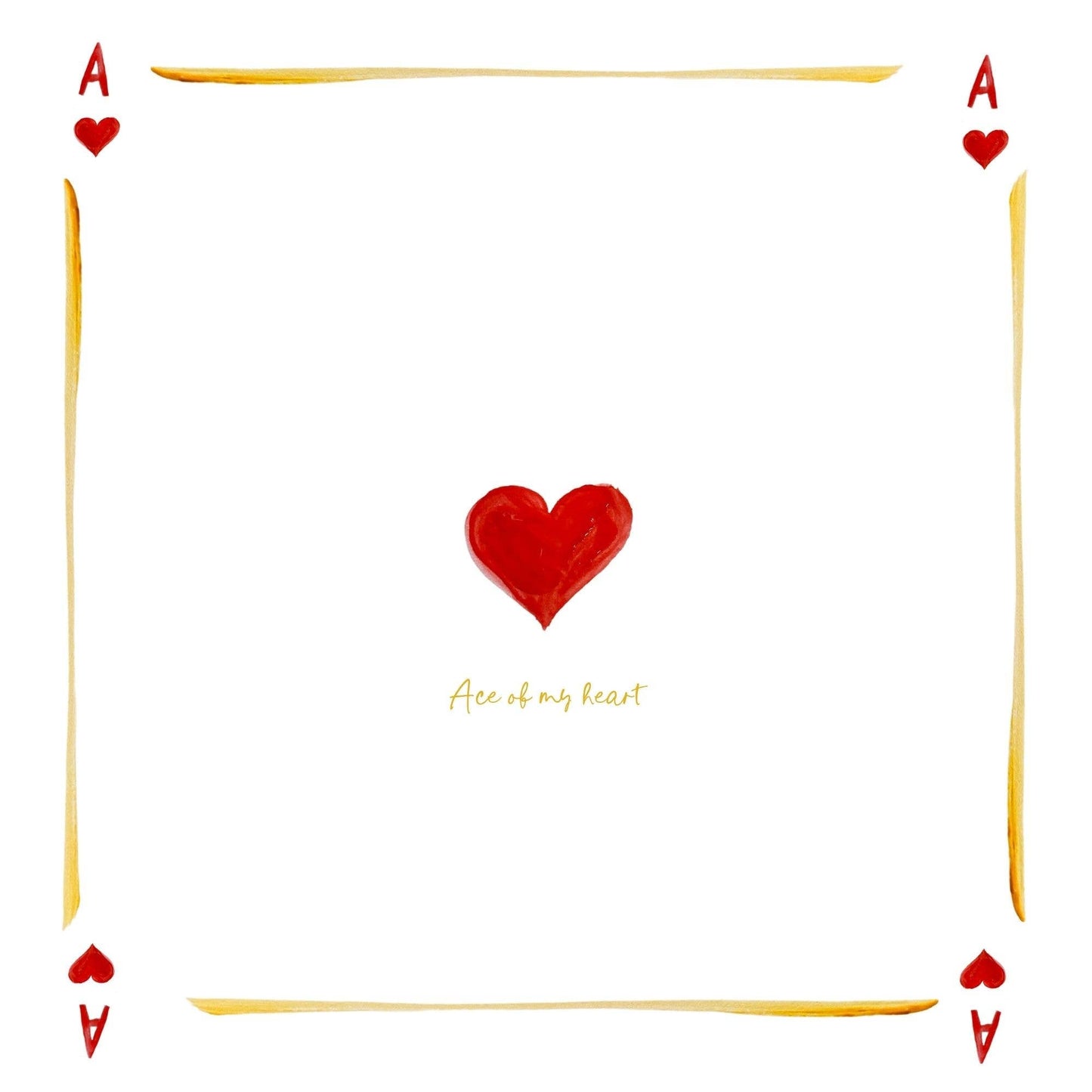 Ace of my heart / Perfect Shot - Linen Napkin Set of 2