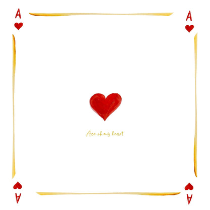Ace of my heart / Perfect Shot - Linen Napkin Set of 2