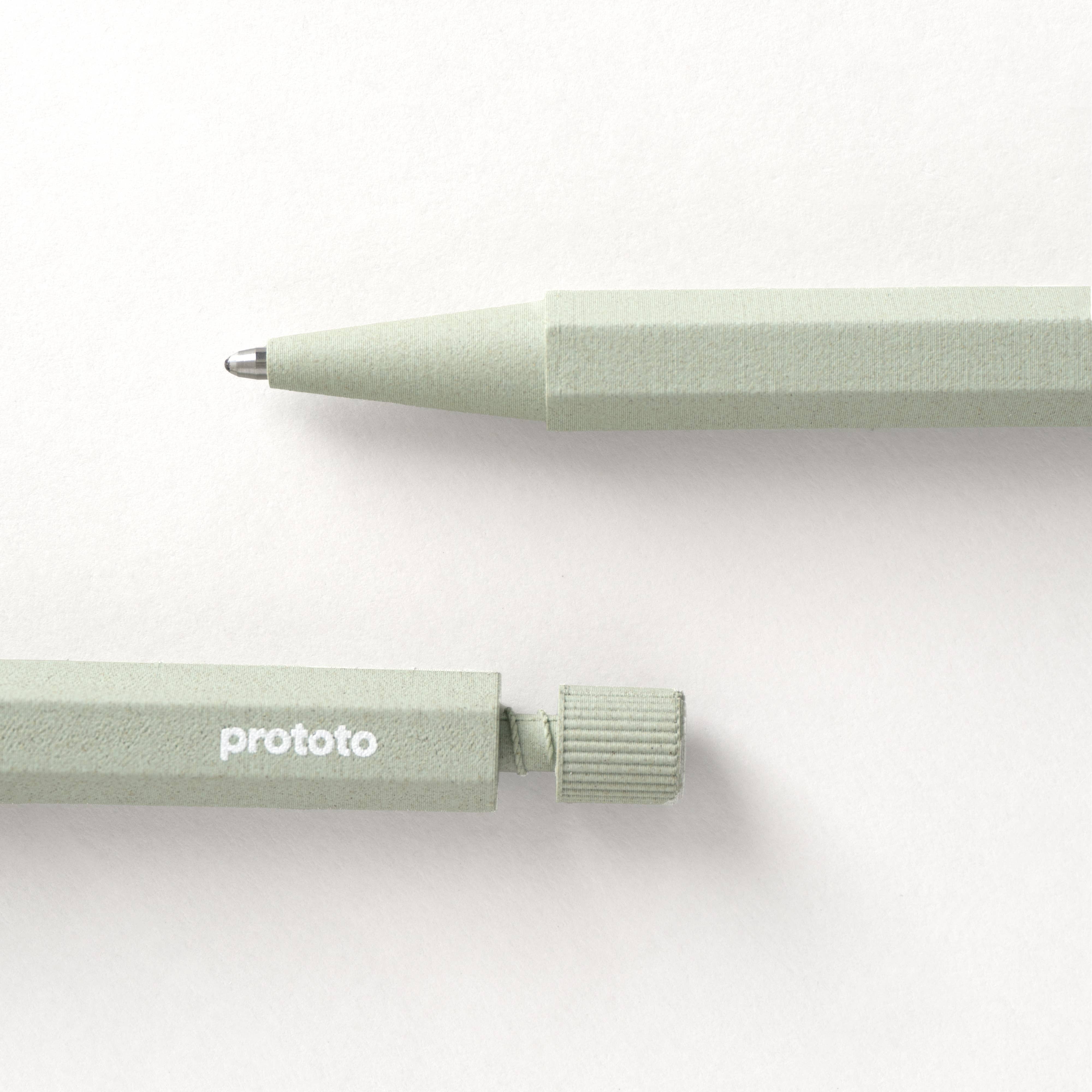 Zero Waste ballpoint pen in sage