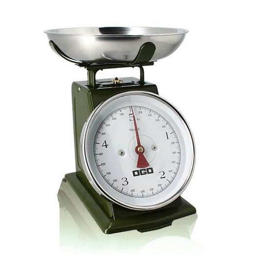 5kg/20g green mechanical kitchen scale