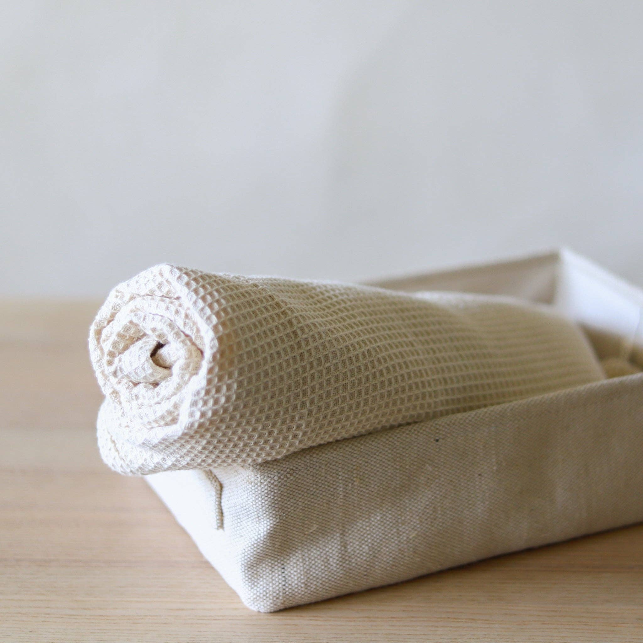 Organic Lifestyle Oat Waffle Bath Towel