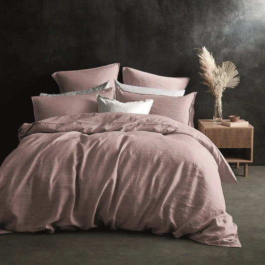 Lazy Linen Duvet Cover Mellow Pink