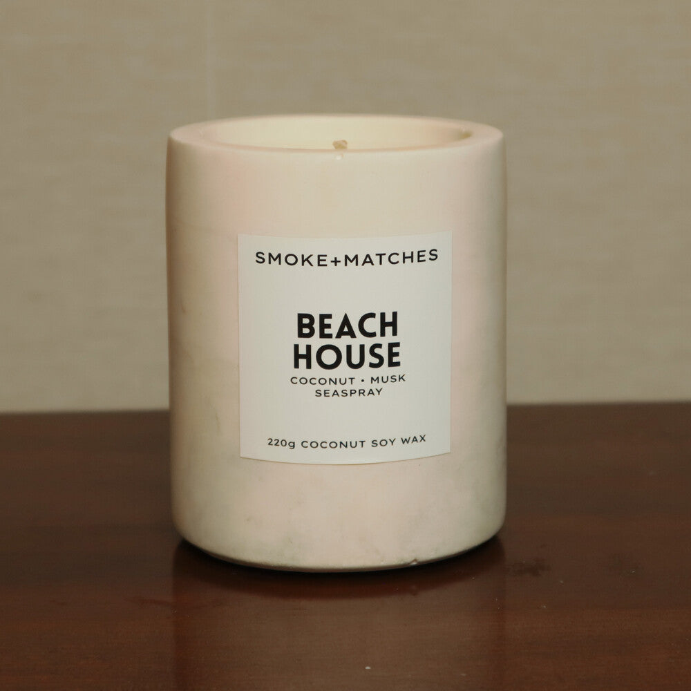 Smoke & Matches Beach House Stone 220g Candle Jar
